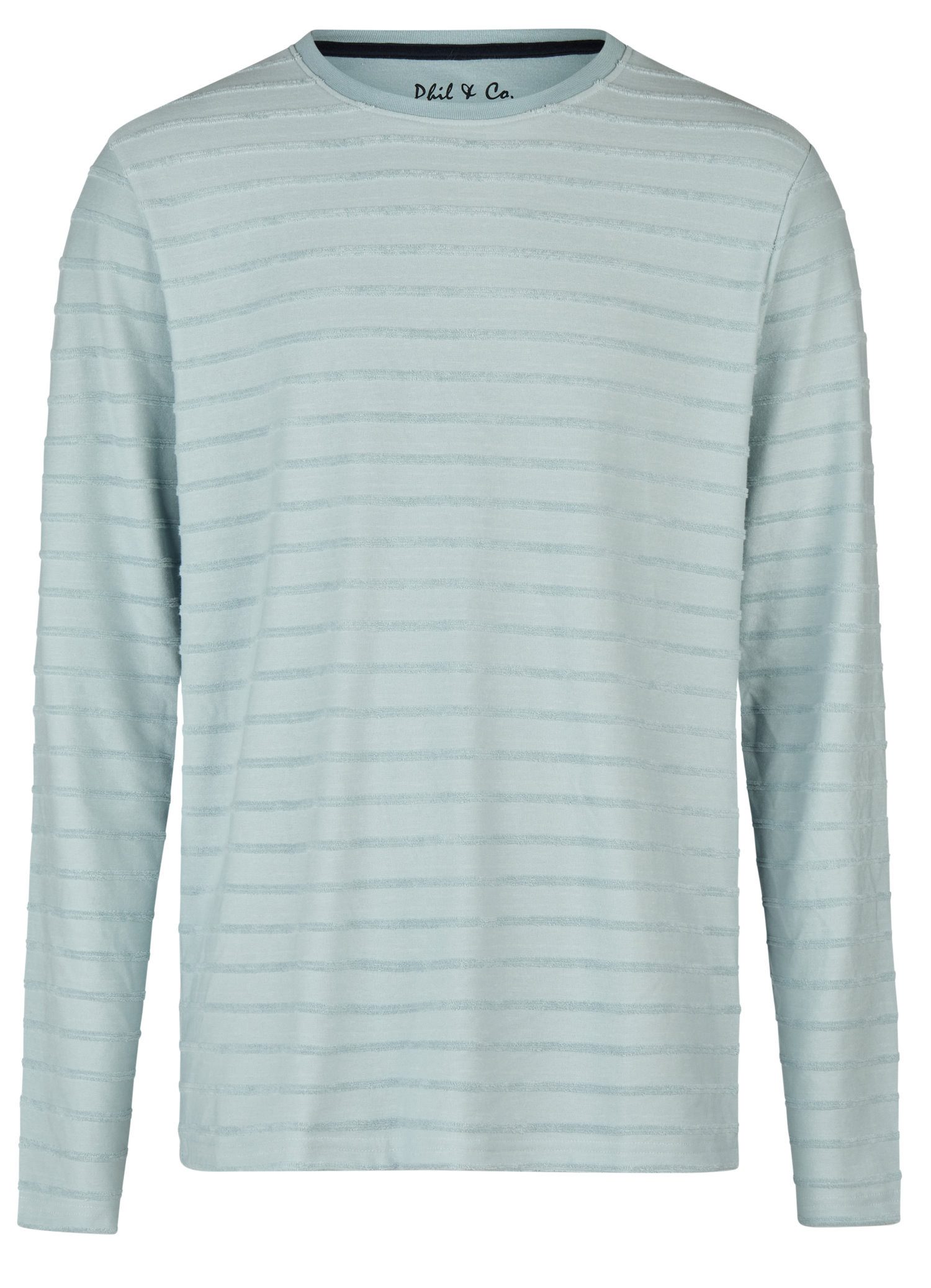 Pyjamaoberteil Herren Pyjamashirt mit langem Arm