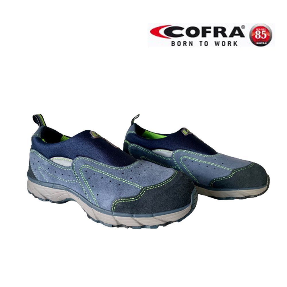 Cofra Sicherheitsschuhe New Sky S1 P SRC Sicherheitsschuh (Set, 3-tlg., 1 Paar Sicherheitsschuhe + 2 Paar Arbeitshandschuhe (Größe 9 + 10) KAPPE: Stahlkappe mit 200 J Zehenschutz