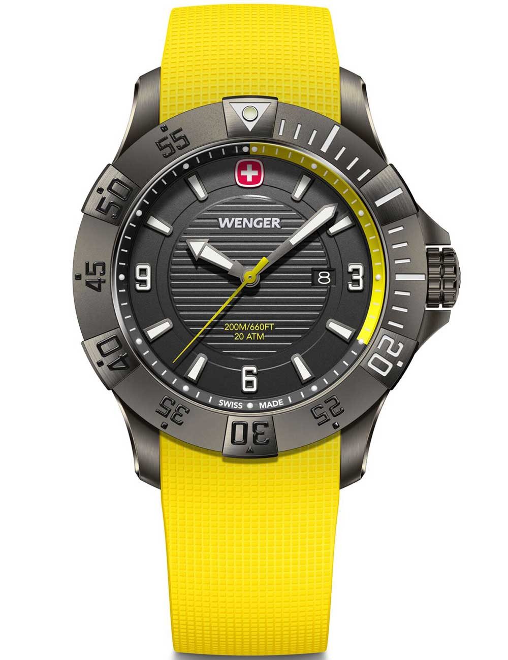 Wenger Quarzuhr Wenger 01.0641.145 Herrenuhr Seaforce 43mm 20ATM Wenger 01.0641.145 Herrenuhr Seaforce 43mm 20ATM