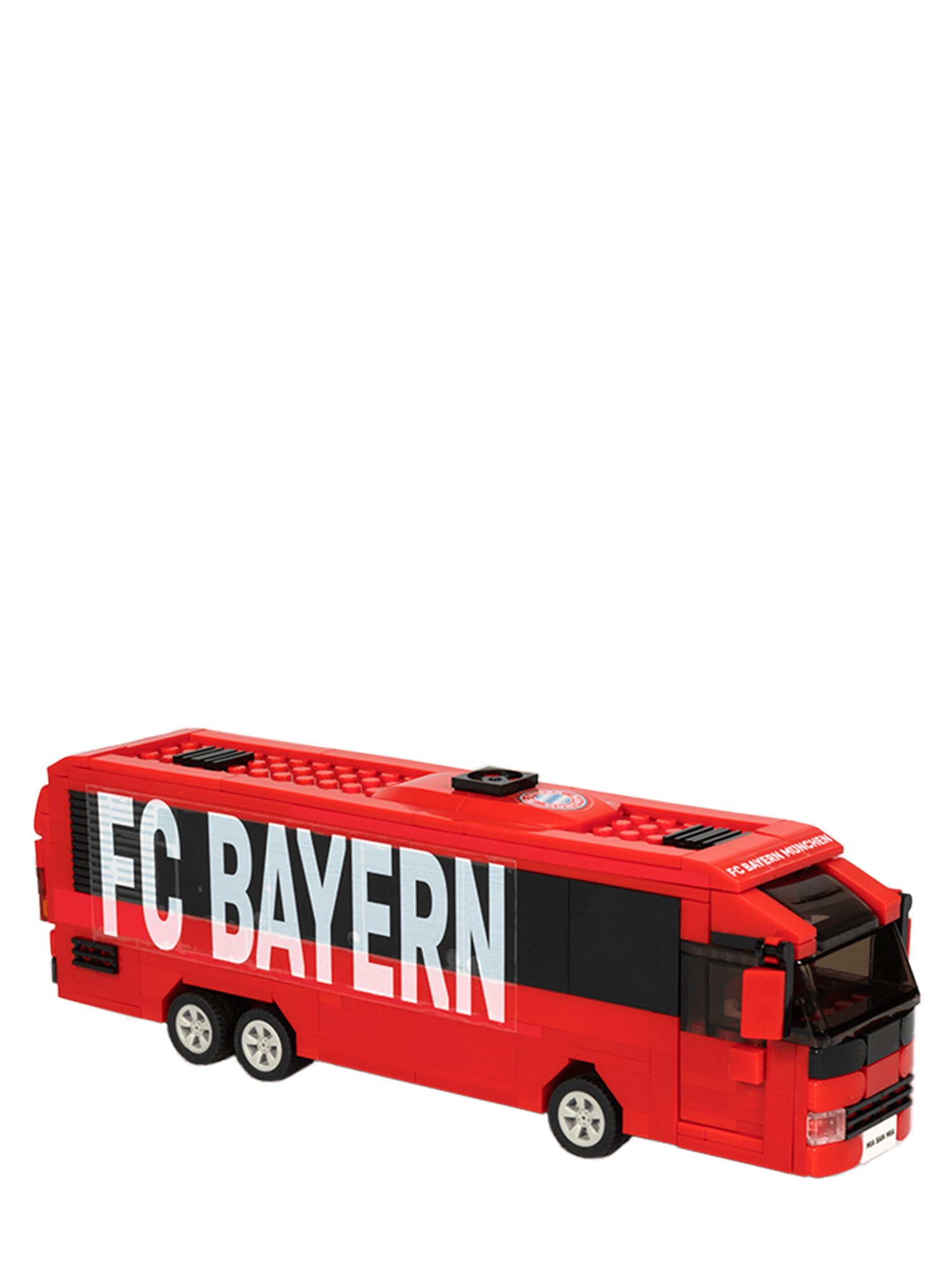 FC Bayern München Spiel FC Bayern München Klemmbausteine Mannschaftsbus (Rot)