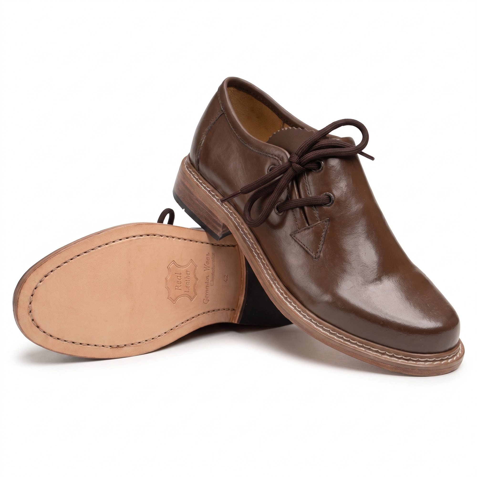 German Wear GW1800-Tanz Haferlschuh Haferlschuhe mit Ledersohle Trachtenschuhe Schuhplattler Tanz schuhe