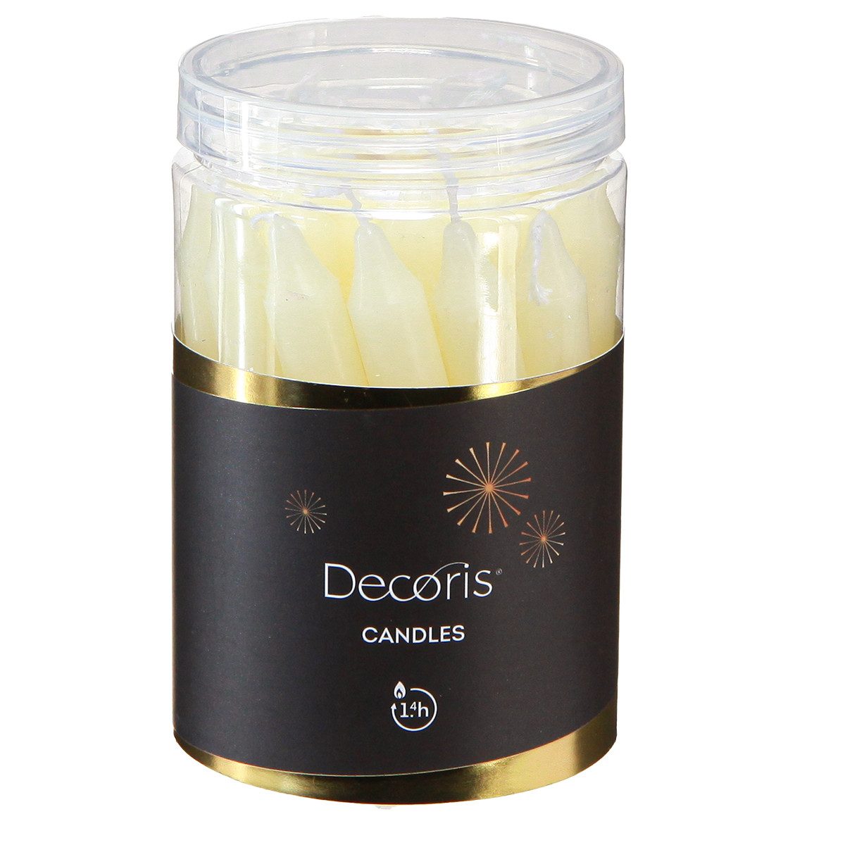 Kaemingk Spitzkerze Gelbe Baumkerzen Stabkerzen Ø13mm H10cm 22 St Blickfang, 22 Stück