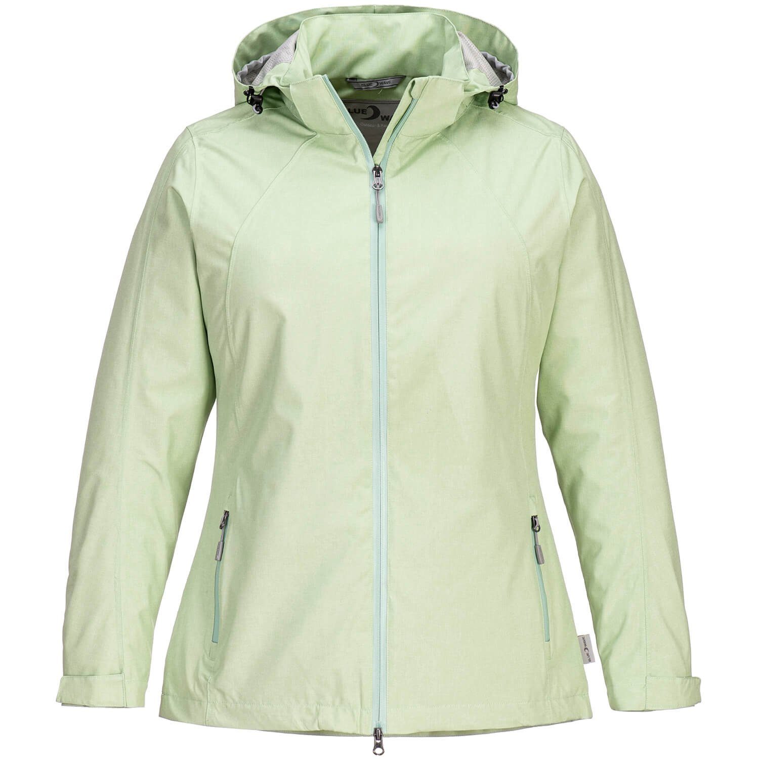 Funktionsjacke Kapuze Regenjacke und mint Hannah Blue Mesh-Innenfutter abnehmbare - Damen Jacke Wave