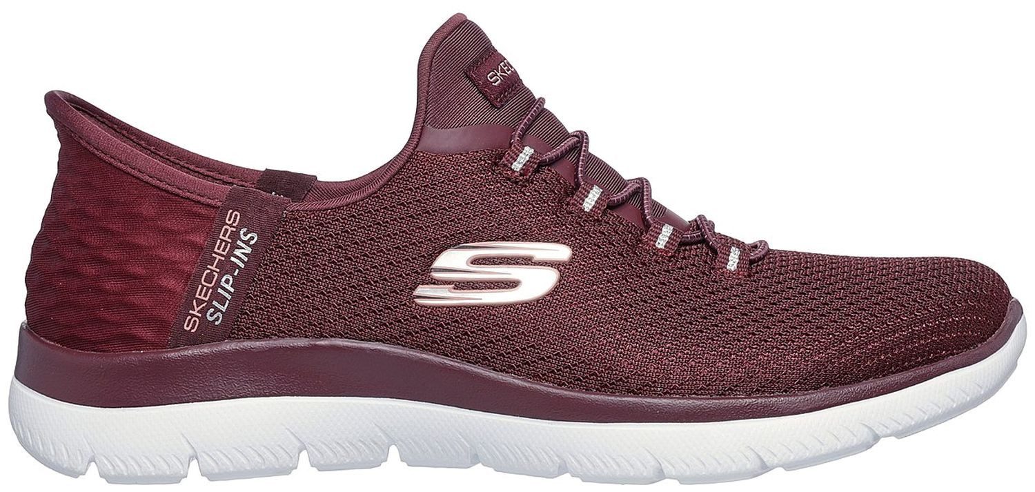 Skechers Summits Diamond Dream Slip-On Rot BURG Slipper
