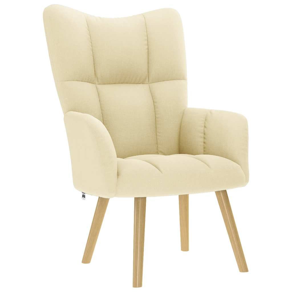 vidaXL Sessel Relaxsessel Creme Stoff (1-St) günstig online kaufen