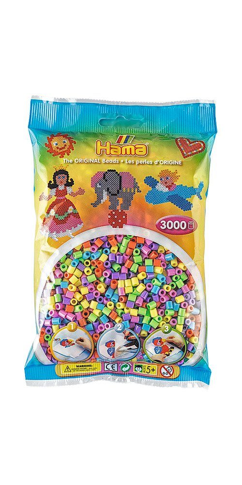 Bügelperlen Pastell