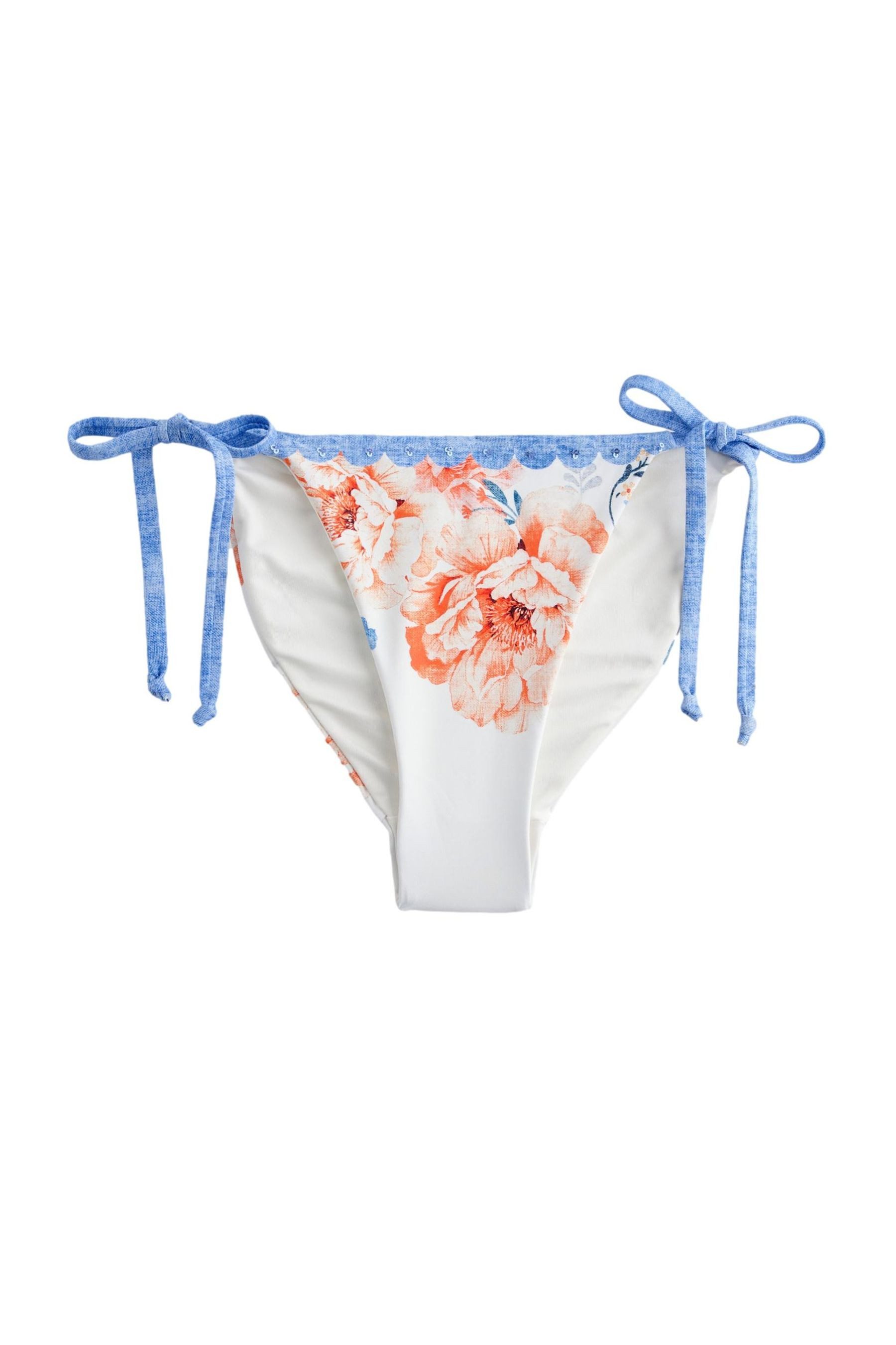 Next Bikini-Hose Bestickte, seitlich gebundene Bikinihose, günstig online kaufen