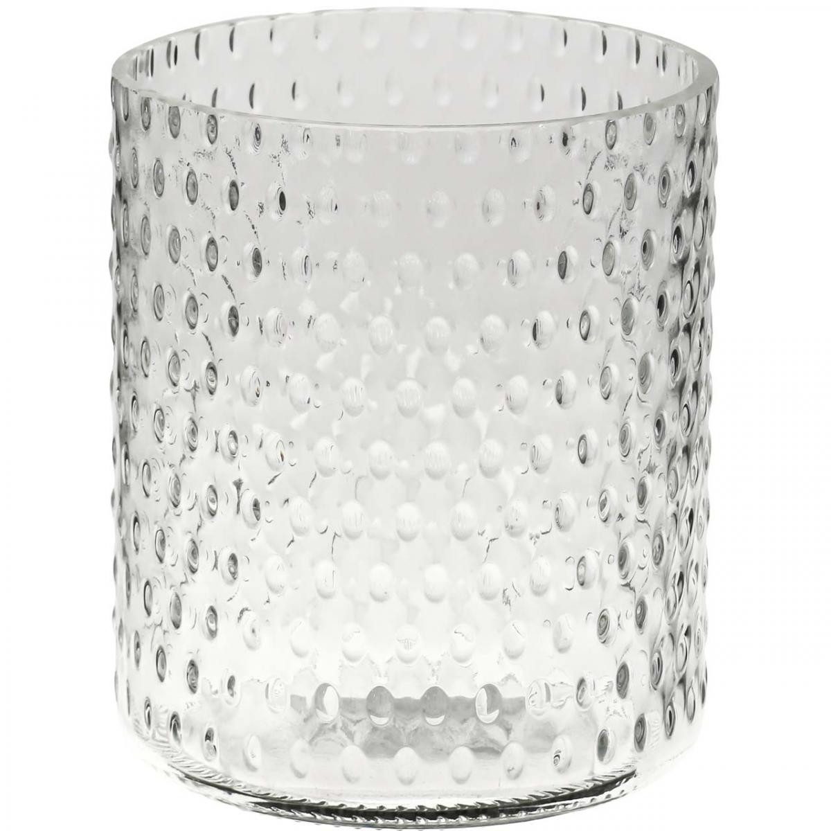 Florists Products Tischvase Windlicht Glas Vase rund Ø11,5cm H13,5cm Deko