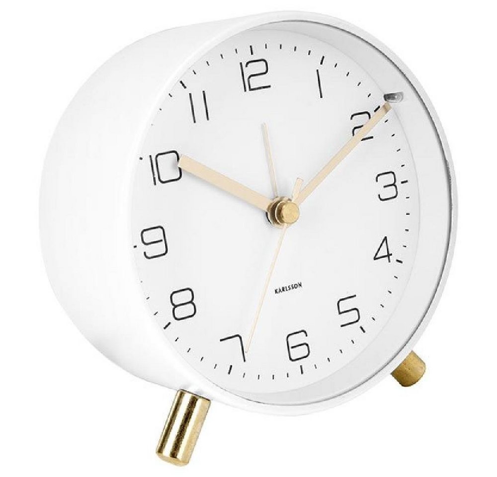 Karlsson Uhr Wecker Lofty Mattweiß