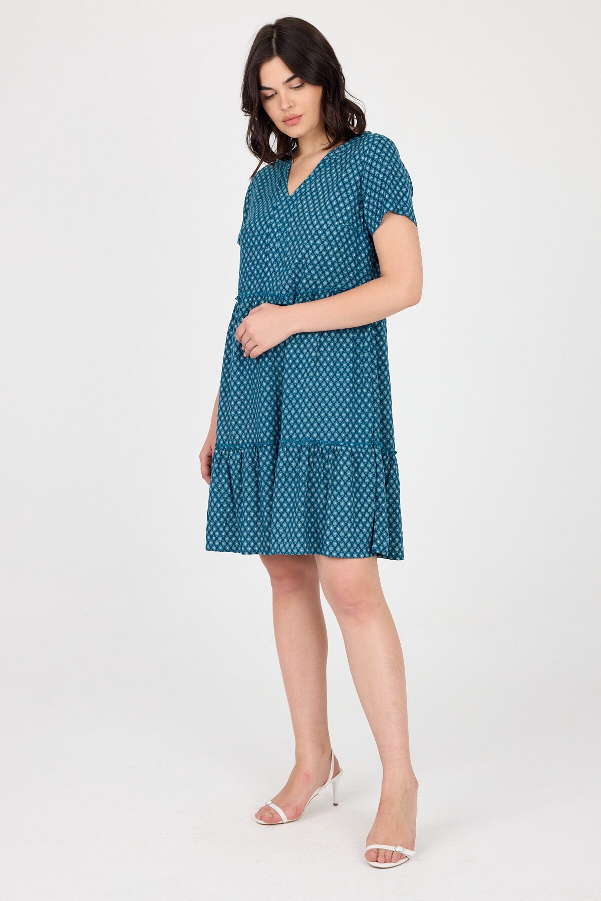 Phistan Midikleid Damenkleid aus Webstoff – günstig online kaufen