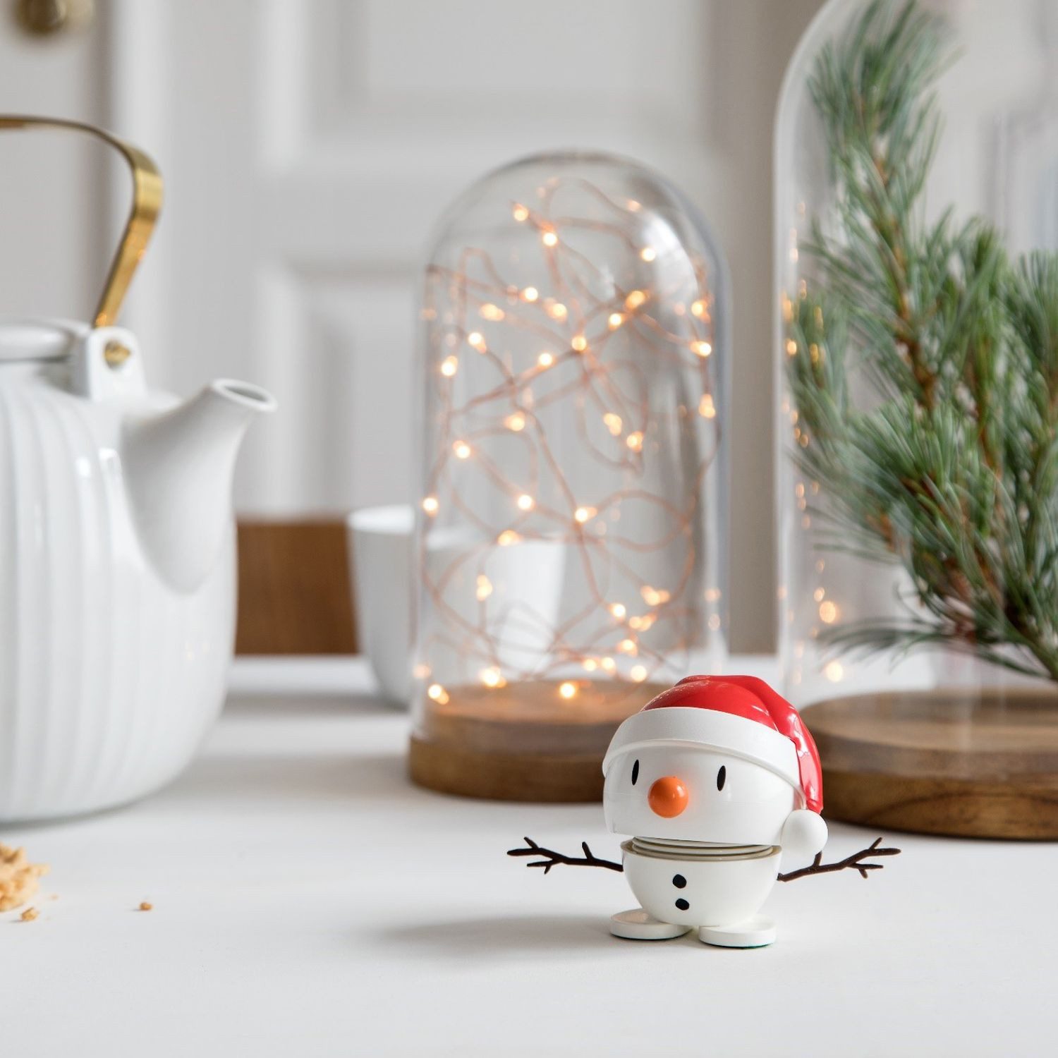 HOPTIMIST Dekofigur Santa Snowman S White günstig online kaufen