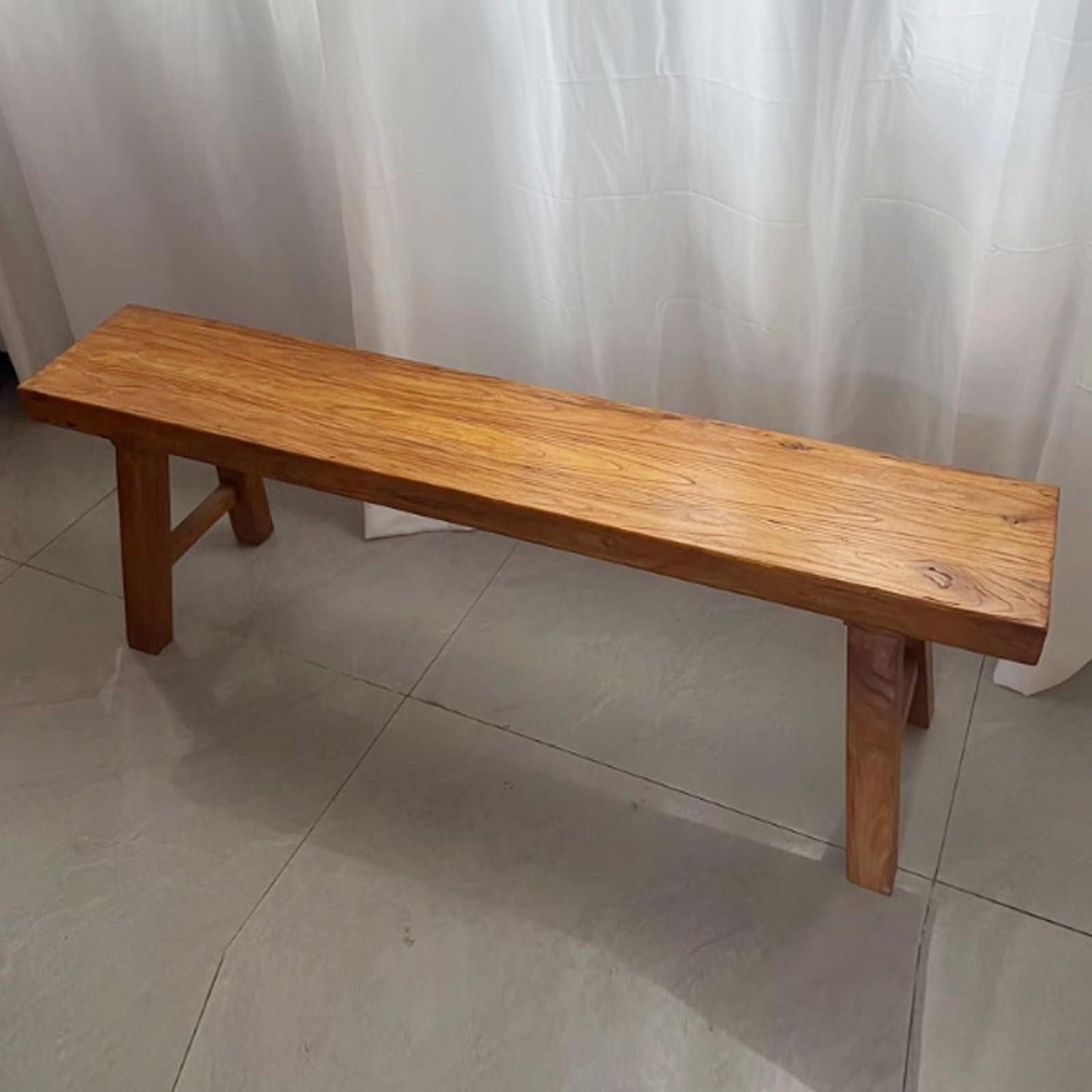 LuxusKollektion Sitzbank Holzbank Vintage Deko, 50x26x45cm (1-St)