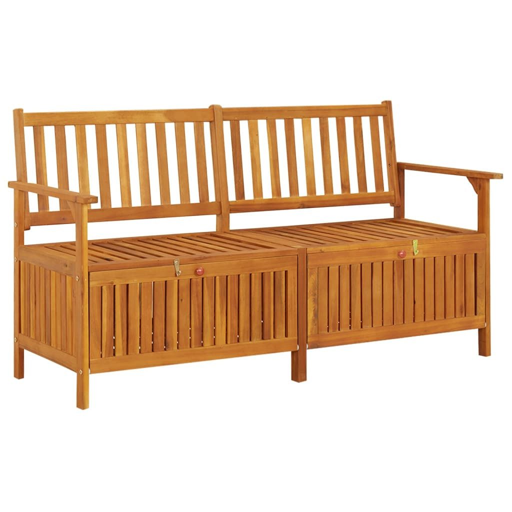 vidaXL Gartenbank Truhenbank 148 cm Massivholz (1-St)