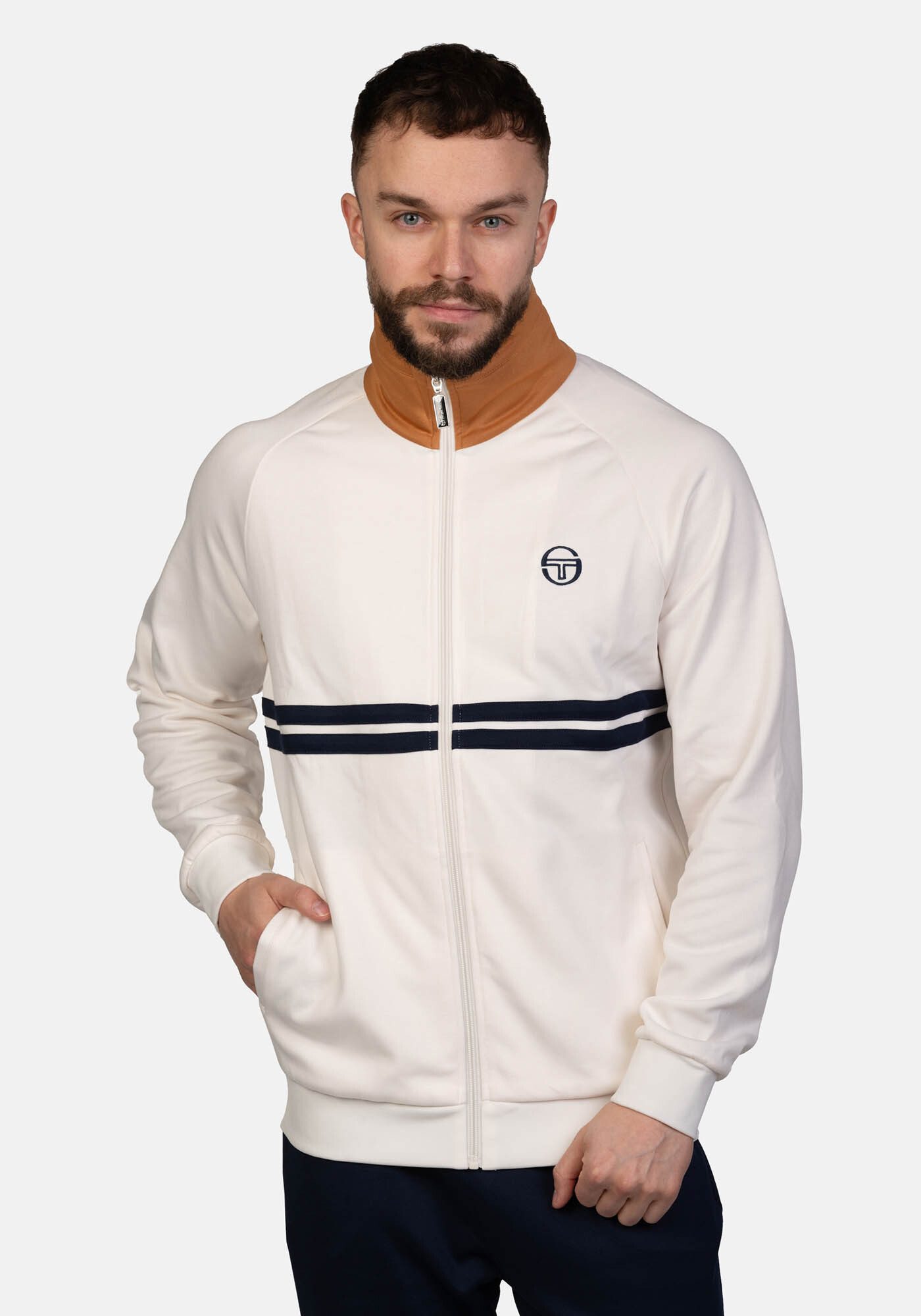 Sergio Tacchini Trainingsjacke DALLAS TRACK TOP Herren Trainingsjacke Herren, leichte Jacke, Retro, Sportjacke, Outdoor, Sale