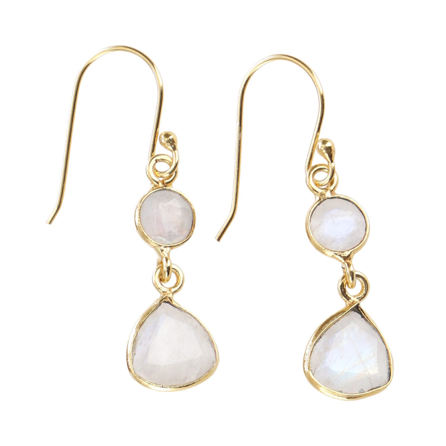 Guru-Shop Paar Ohrhänger Vergoldete Boho Ohrringe aus Sterlingsilber,.. günstig online kaufen