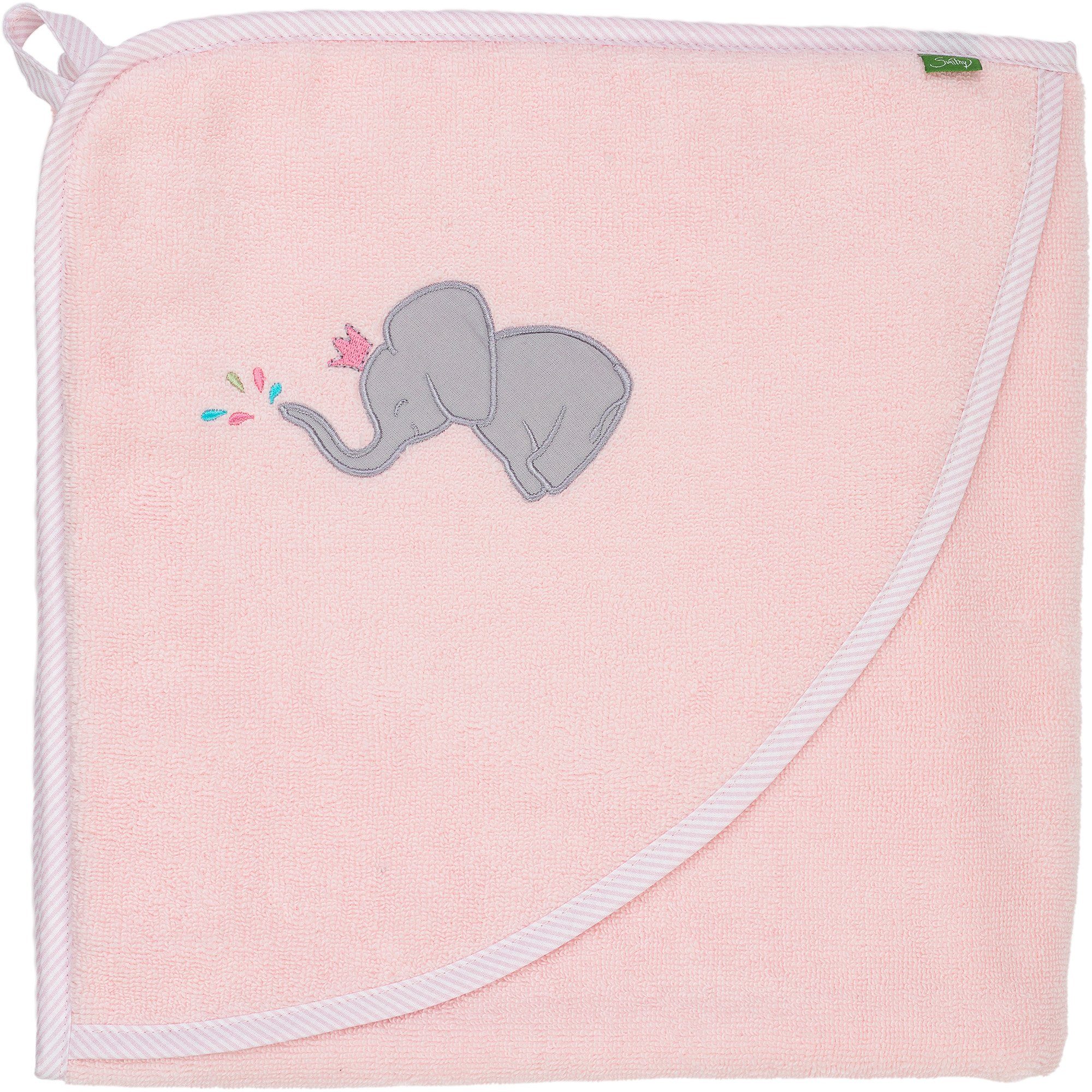 Kapuzenhandtuch Pastellflausch Elefant Frottee