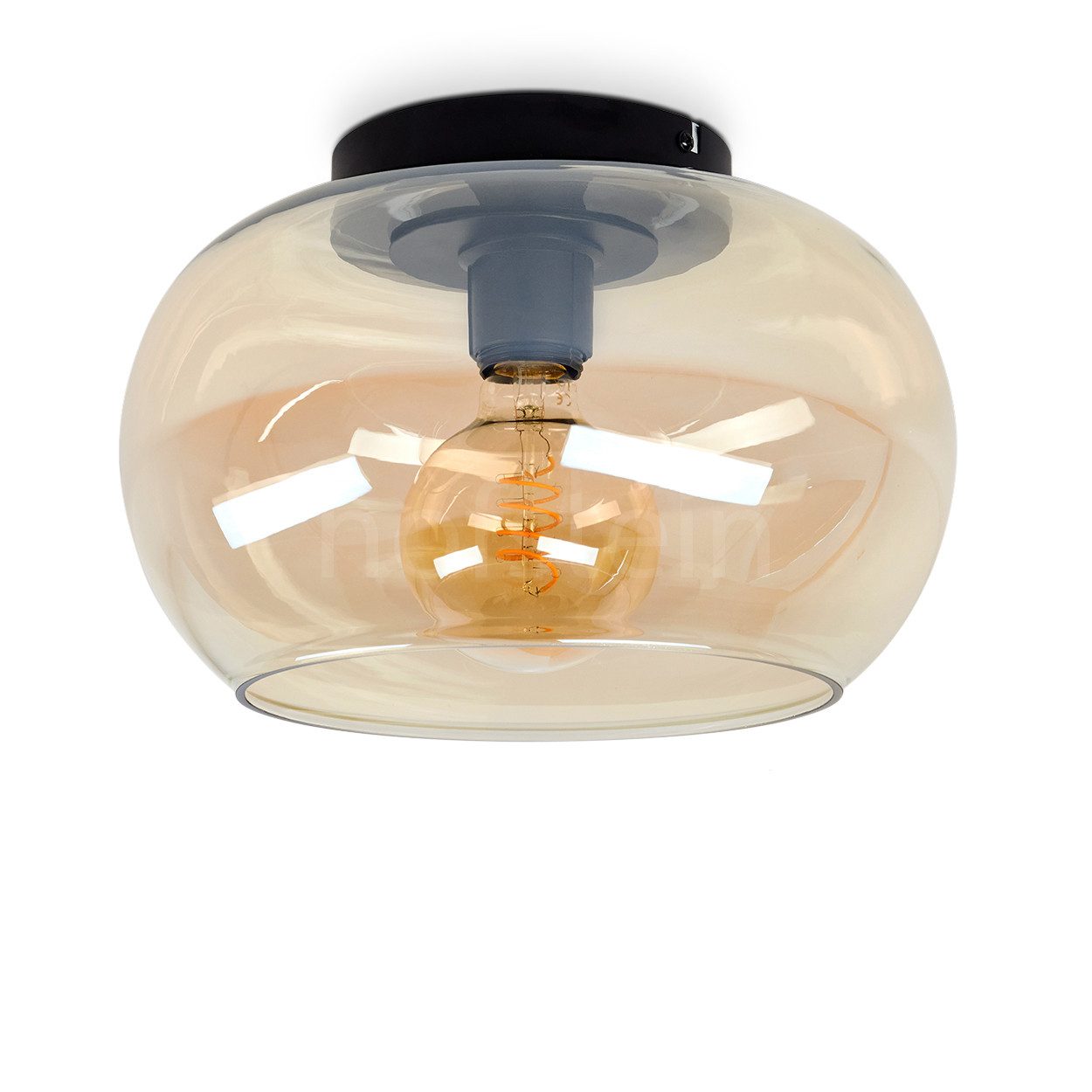 hofstein Deckenleuchte »Cardeto« Deckenlampe aus Metall/Glas günstig online kaufen