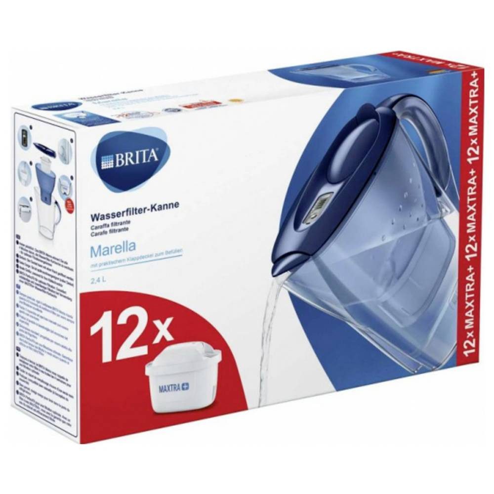 Brita Wasserfilter Marella inkl. 12x Maxtra Pro 125978 Wassersparfilter-Set 2