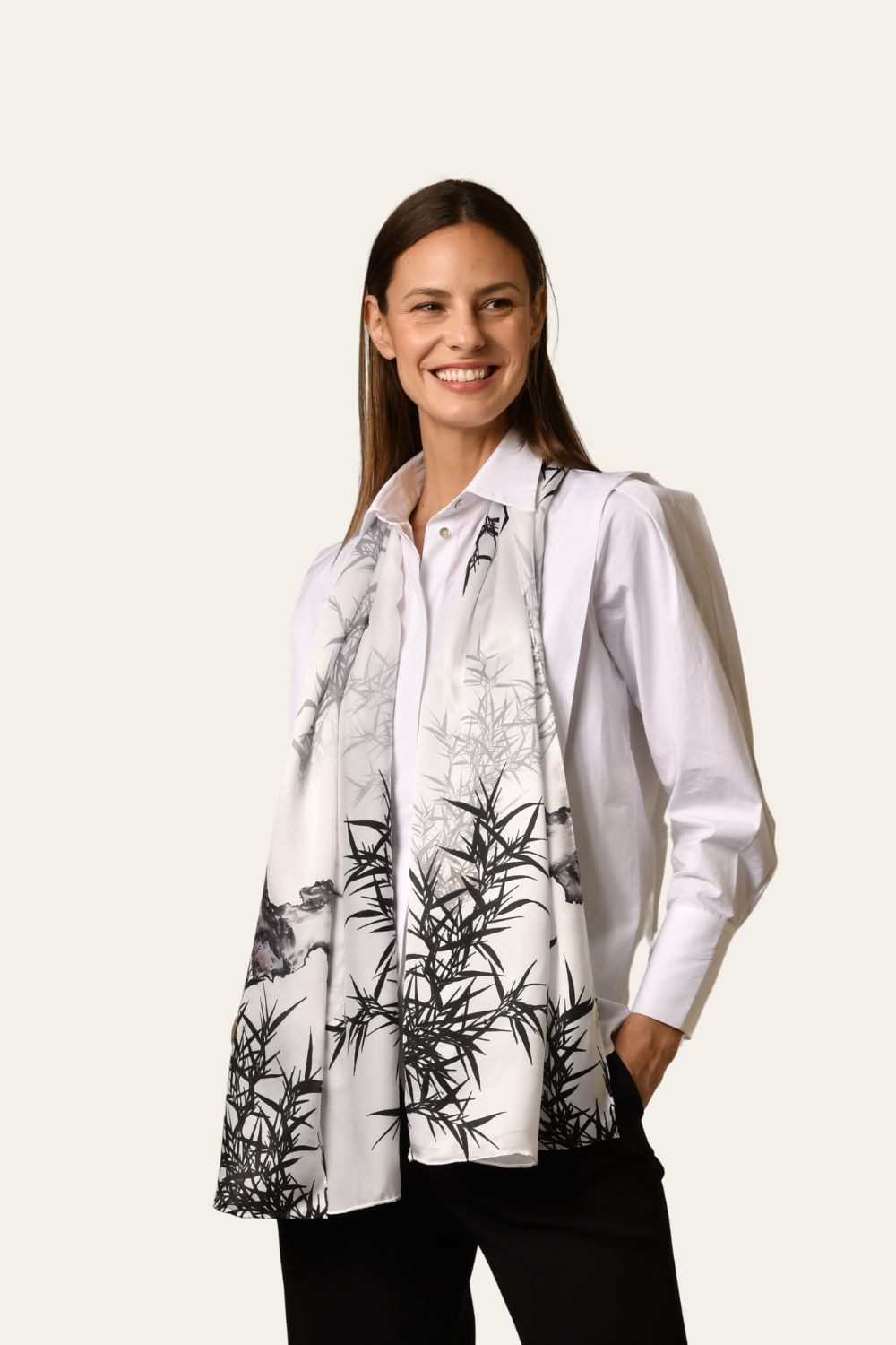 MayTree Seidenschal Bambus 55 x 175 cm, (Stück), Seidentuch 100% Seide günstig online kaufen