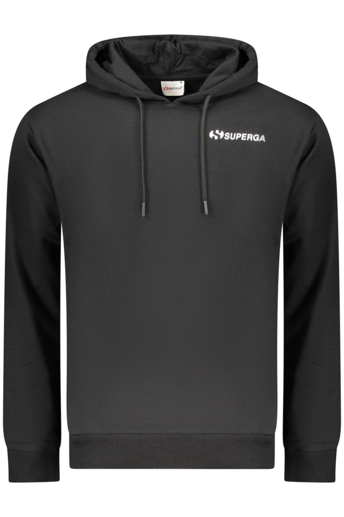 Superga Schwarzes Herren-Sweatshirt: Kapuzenpullover ohne