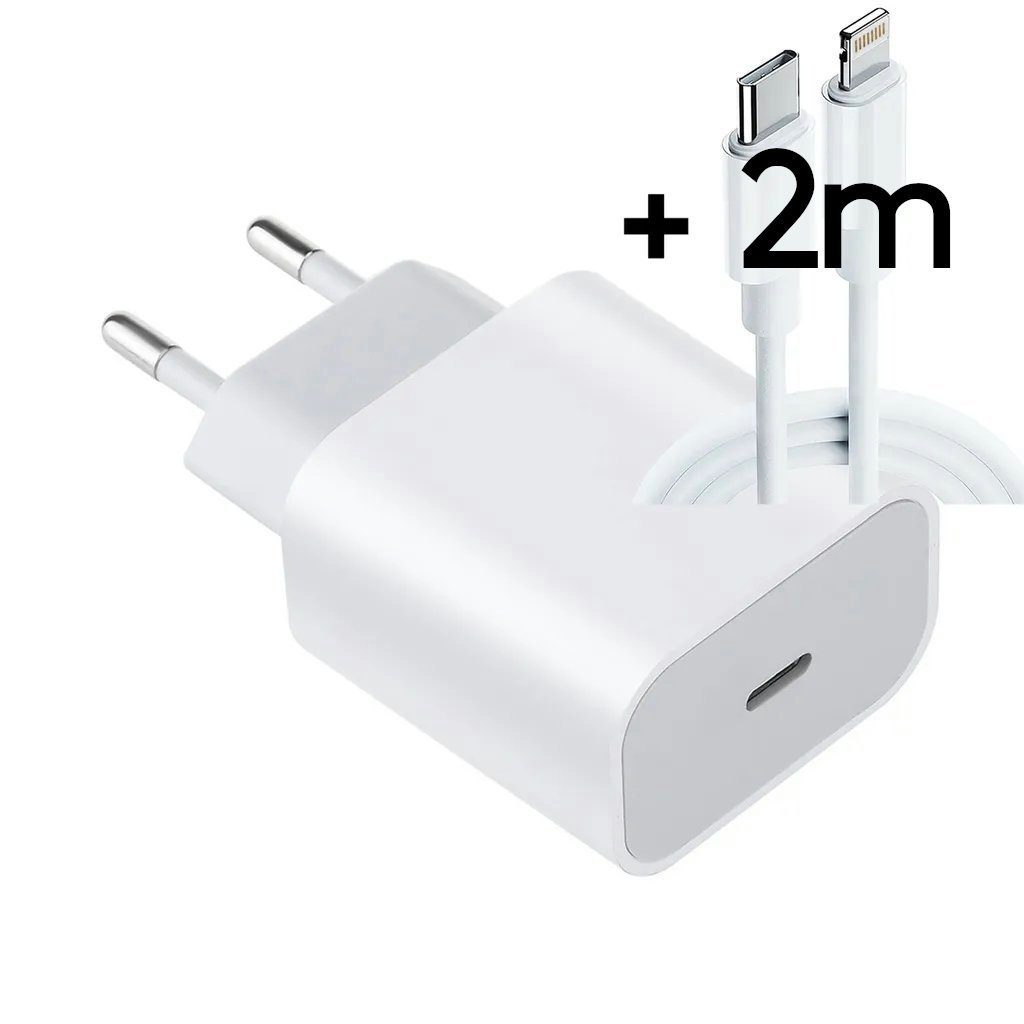 TradeNation USB C Schnell Ladegerät für iPhone 15 14 13 12 Netzteil Power Adapter Smartphone-Ladegerät (Ladegerät + Kabel, 1-tlg., 100/200 cm Lightning Kabel iPhone Ladekabel, iPhone 14 13 12 11 PRO/14 13 12 11 Pro max/12mini/X/XR/SE 2022 2020)