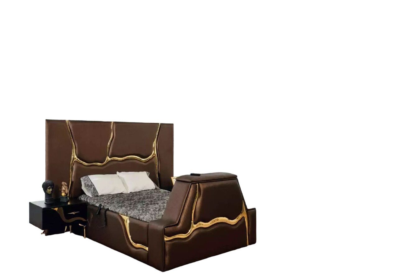 Xlmoebel Bett Polstergestell Doppelbett in elegantem Design (Doppelbett, 1-tlg., Bett), Hergestellt in Europa