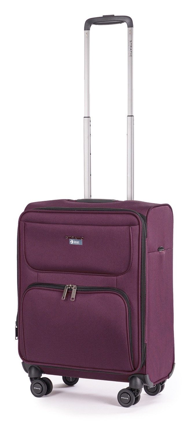 Stratic Trolley BENDIGO LIGHT+ Koffer S, 4 Rollen, Weichschalenkoffer Trolley TSA-Zahlenschloss STRATIC CONNECT NFC-Chip