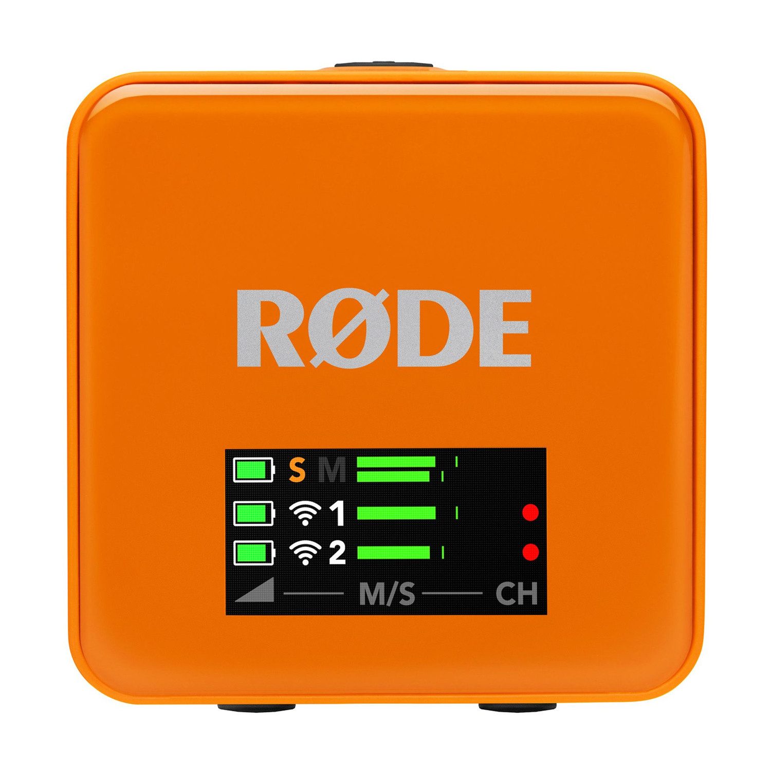 RØDE Rode Wireless GO Gen 3 Orange mit 2x Lavalier GO und 2x WS05 Digitales Aufnahmegerät (Vorteils-Set mit 2x Lavalier Go Mikrofon und Windschutz)