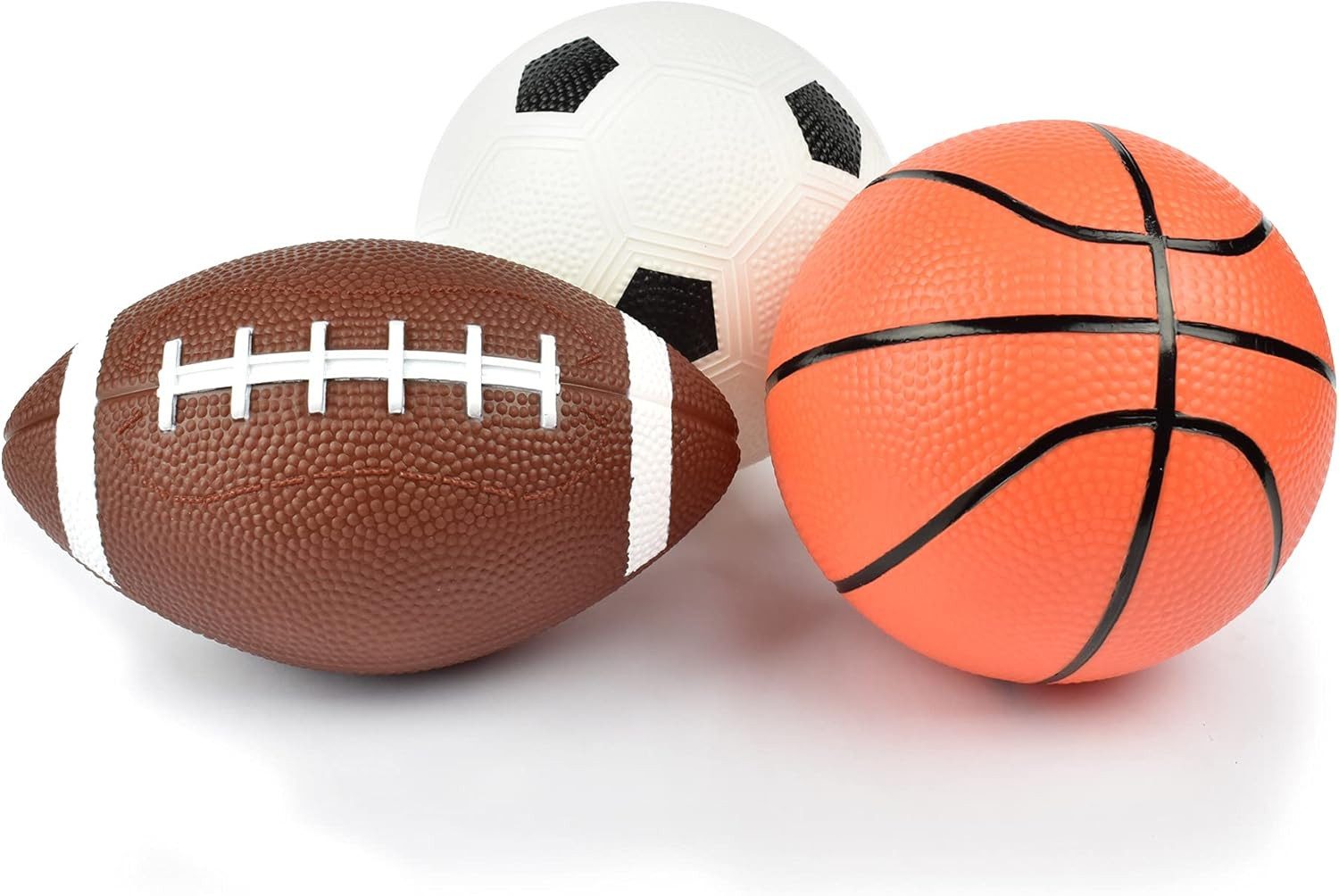 Legami Federmäppchen LEGAMI Mini Ball Set – 3 Mini-Bälle Fußball, Basketball, Football