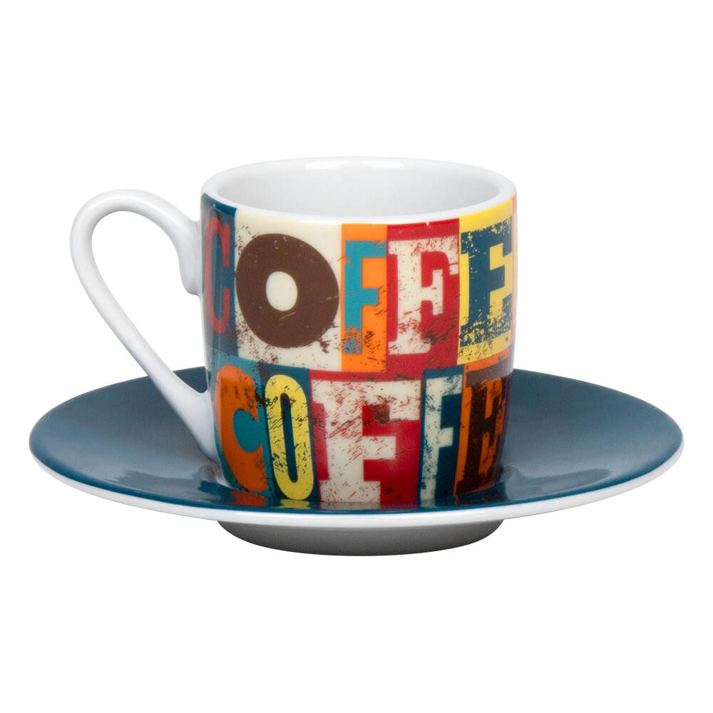 Könitz Espressotasse Coffee Squares, 85 ml, Porzellan