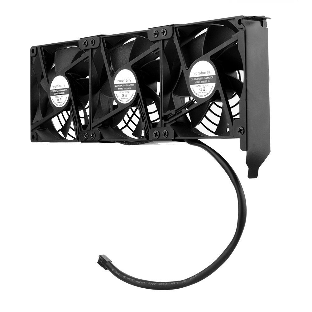 USB-ventilator, 80 mm, metalen plaat, koeler, met 3 snelheden, thuisbioscoopventilator, USB, 5 V, stil, 2600 tpm, 32 CFM ventilator voor thuisbioscoop, AV-kast, tv-kast, serverkast (8025, metaaltype
