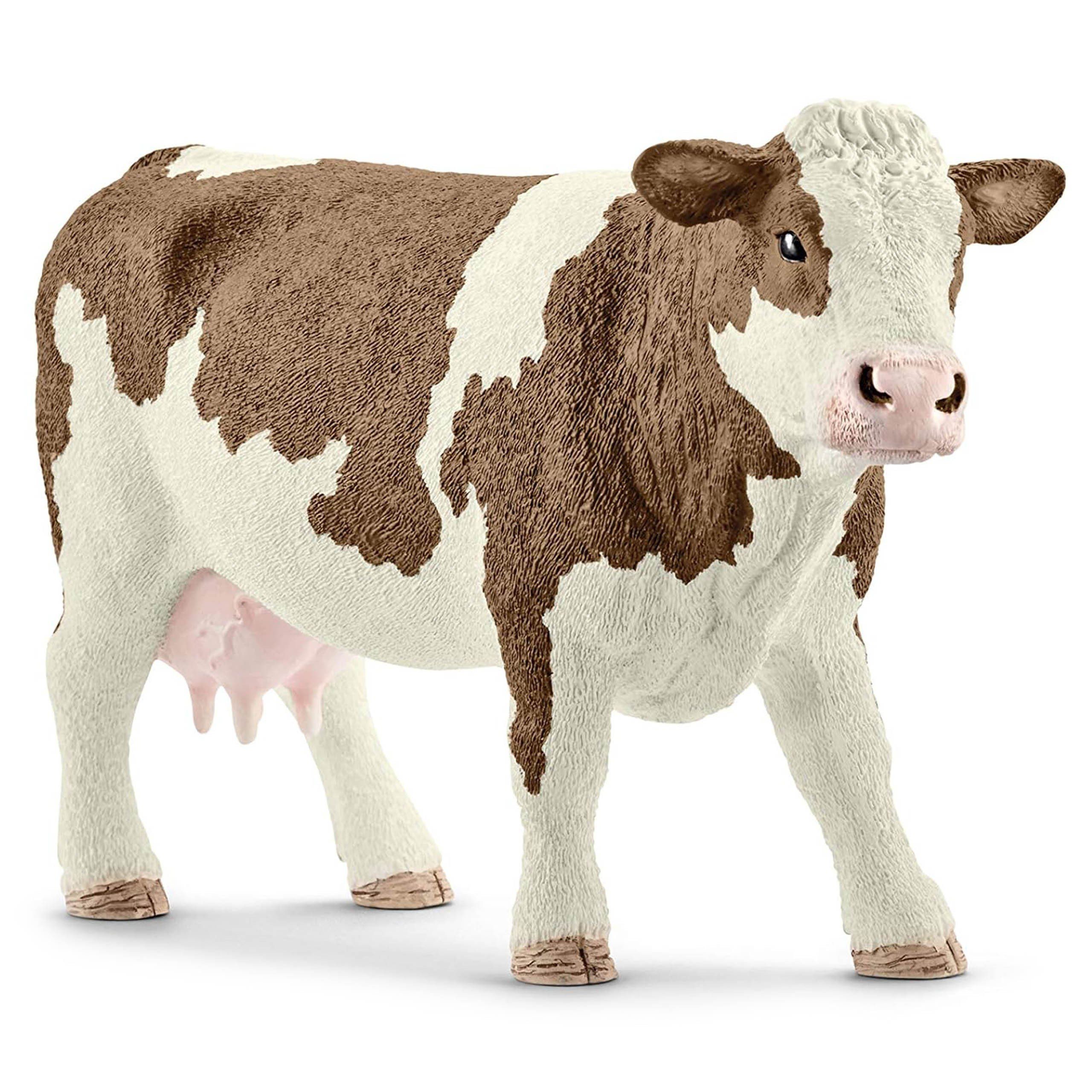 Spielfigur Schleich Farm World - Fleckviehkuh, Figur für Kinder 3+