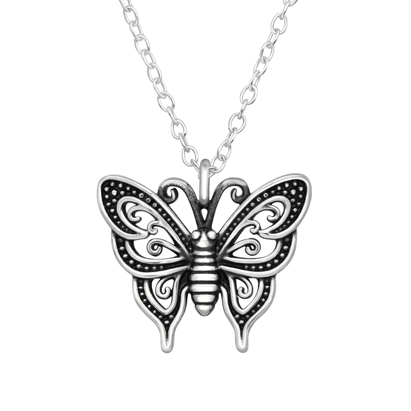 Ketten-Set Kette Schmetterling aus 925 Silber Damen
