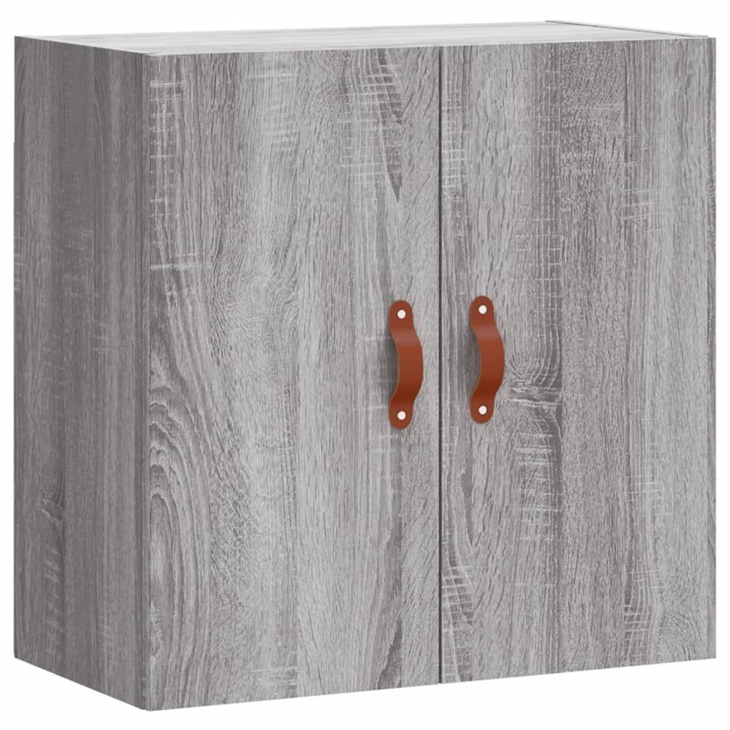 Wandschrank Holzwerkstoff cm (1-St) Grau 60x31x60 vidaXL Sonoma Fächerschrank