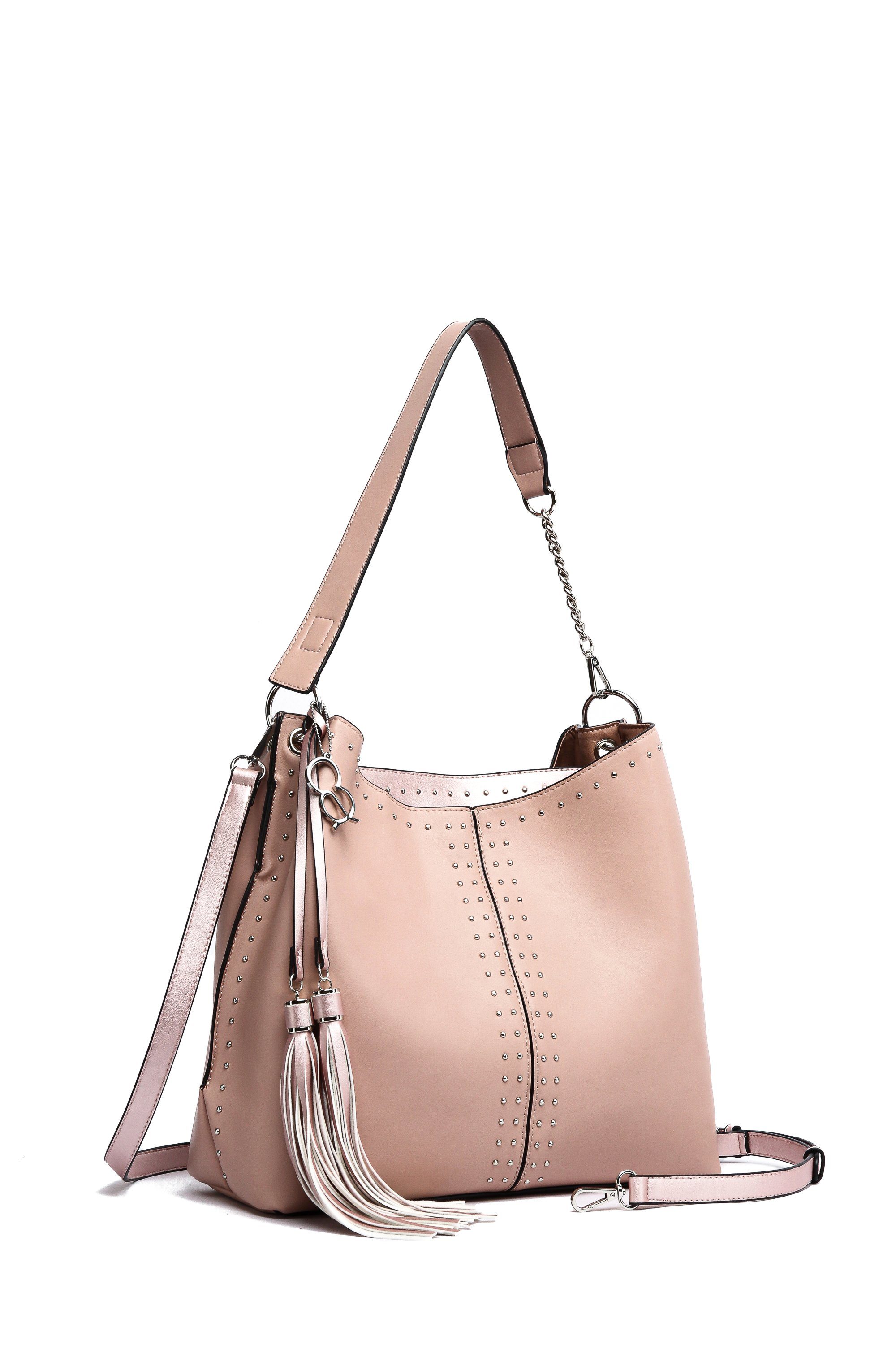 Neue Ware mit Bonus COLLEZIONE ALESSANDRO Schultertasche Reala, in rosa maritimer Perfektion Look