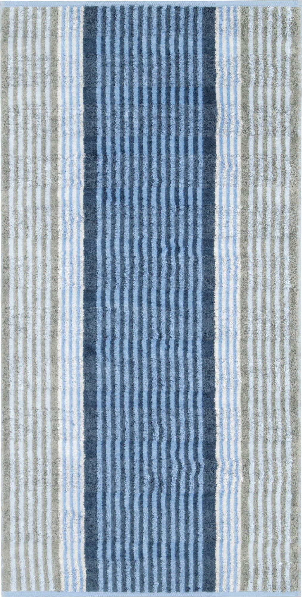 Cawö Handtuch Handtuch "Noblesse Harmony - Streifen", Jacquard, Walk-Frottier Streifen