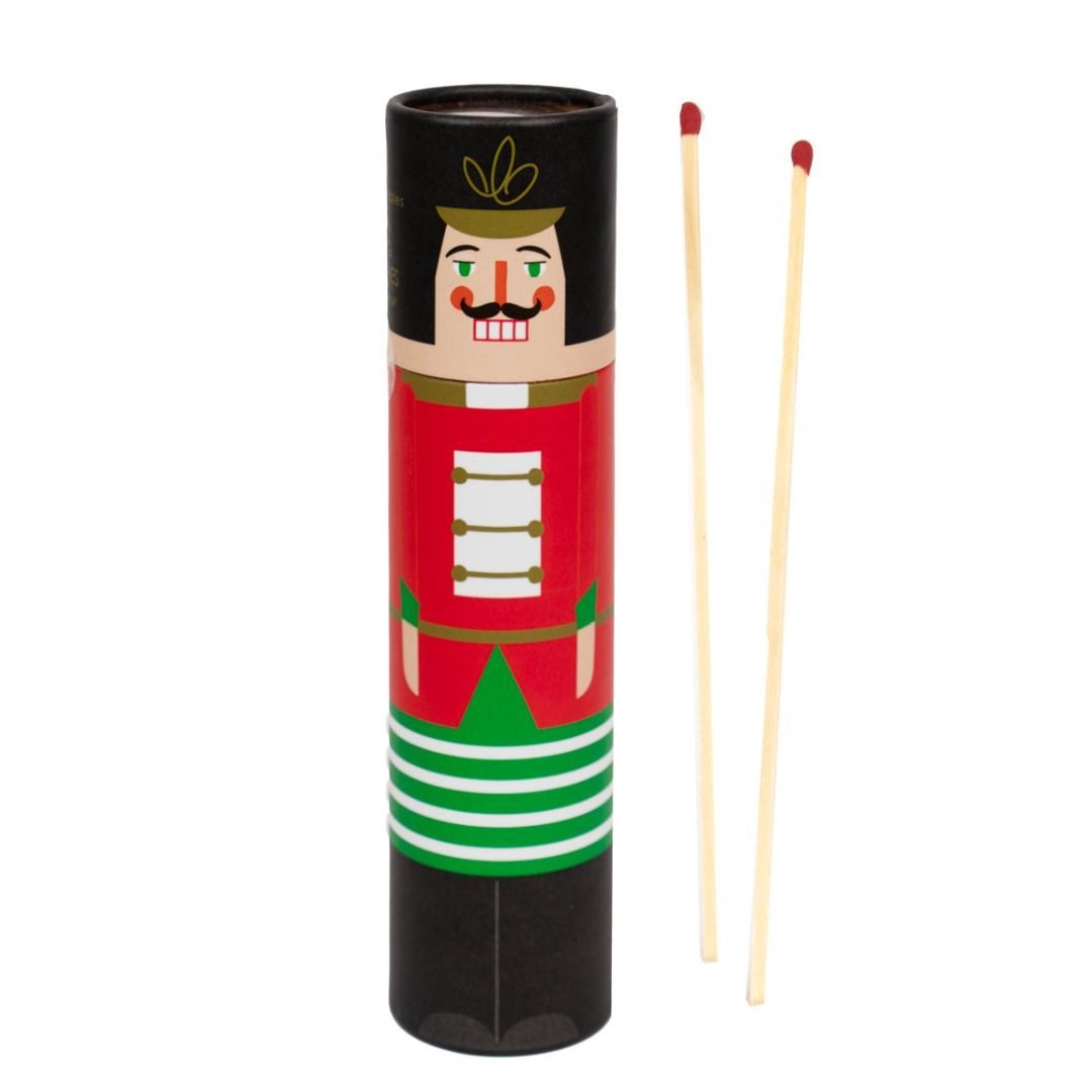 suebidou Zündkerze Streichhölzer Zündhölzer im Weihnachts-Nussknacker-Design, (ca. 50 Streichhölzer), nachhaltig, kreativ