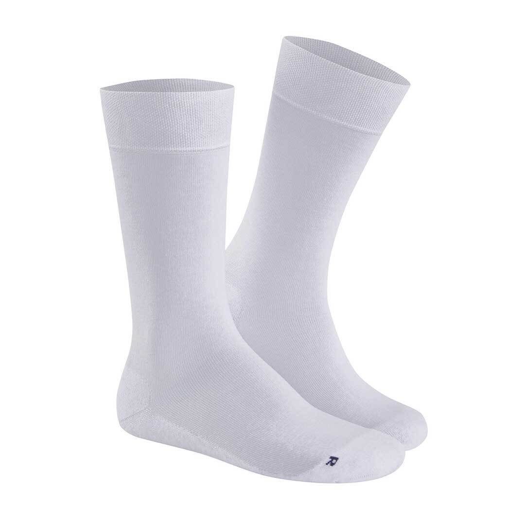 Hudson Basicsocken AIR PLUSH (1-Paar) White Socken 0008 geformter Sportliche anatomisch Plüschsohle mit Herren
