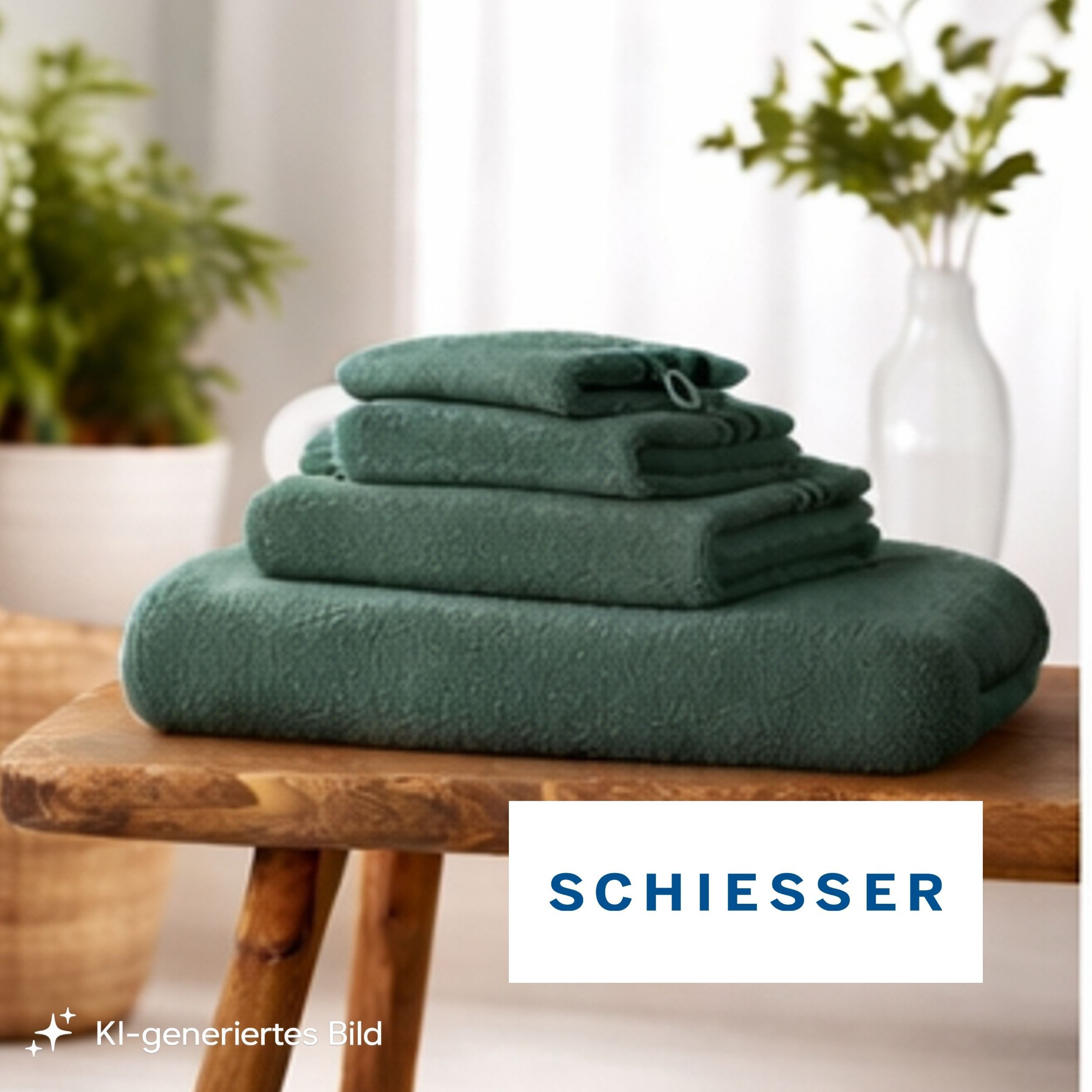 Schiesser Handtücher Skyline Color aus 100 % Baumwolle mit eleganter Streifenbordüre, Frottier (Set, 4-St), OEKO-TEX® MADE IN GREEN – Bild 3 von 5