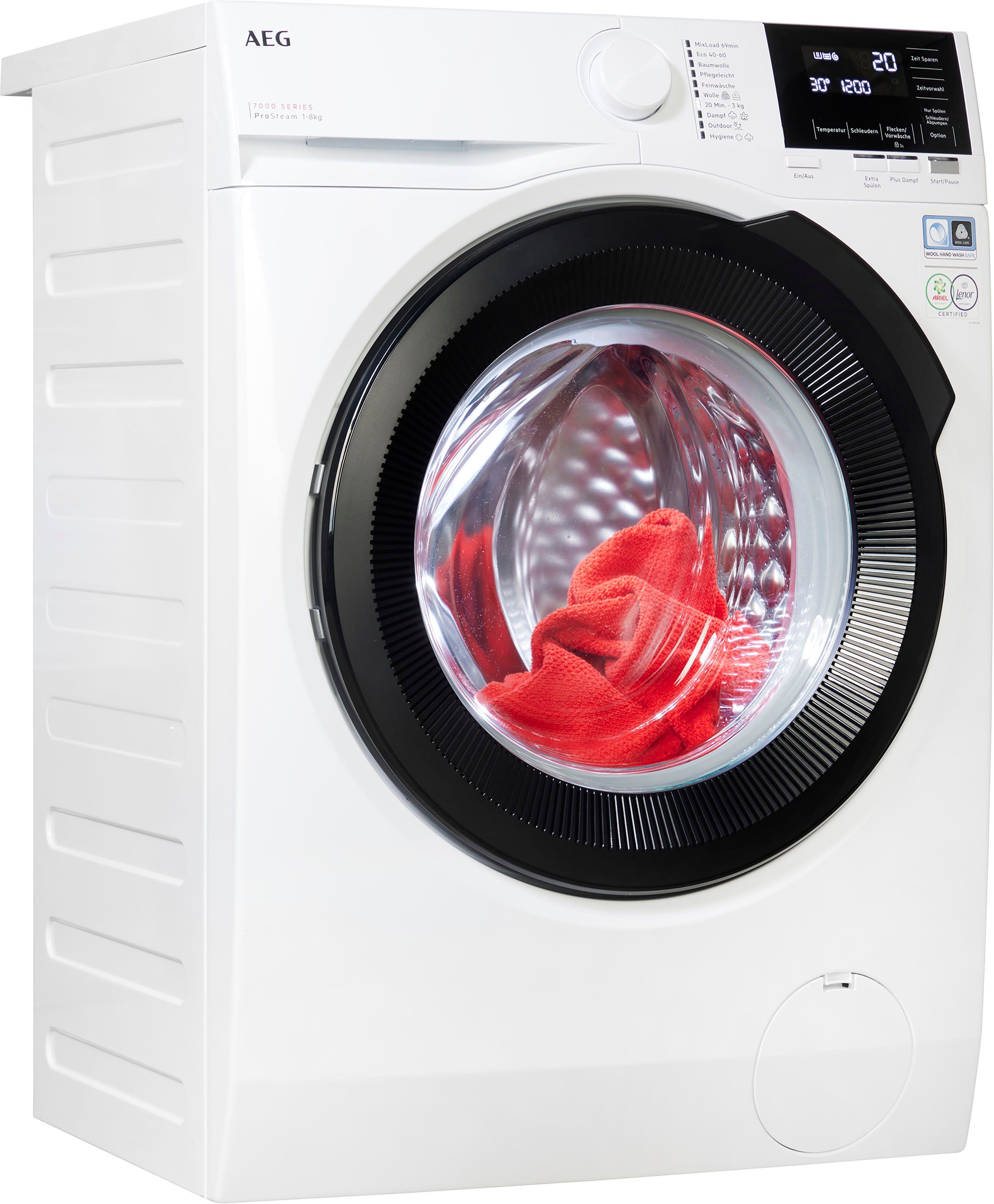 AEG Waschmaschine 7000 LR7G60480, 8 kg, 1400 U/min