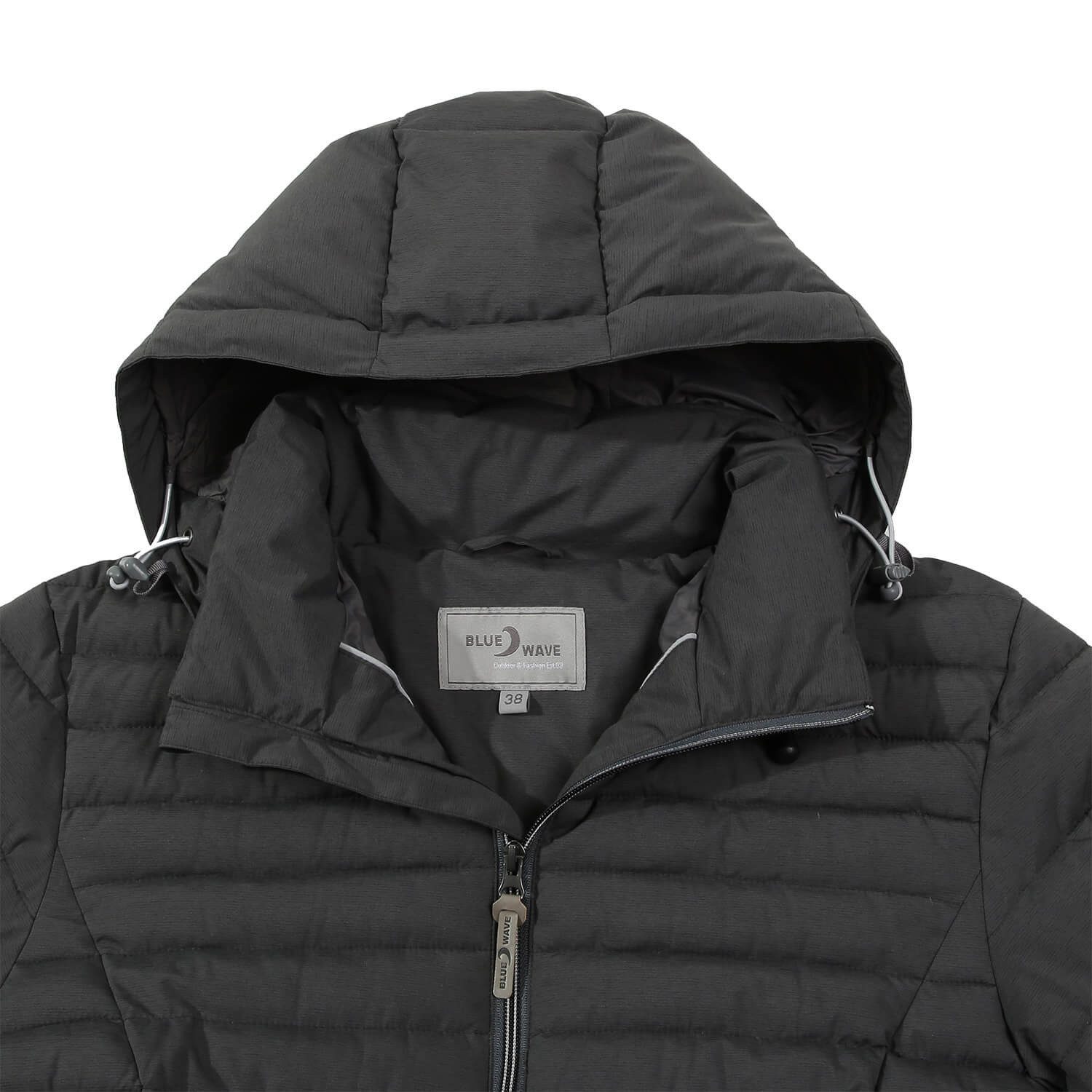 Blue Wave Steppmantel Damen Mantel gesteppt Ilona - Steppjacke mit abnehmbarer Kapuze