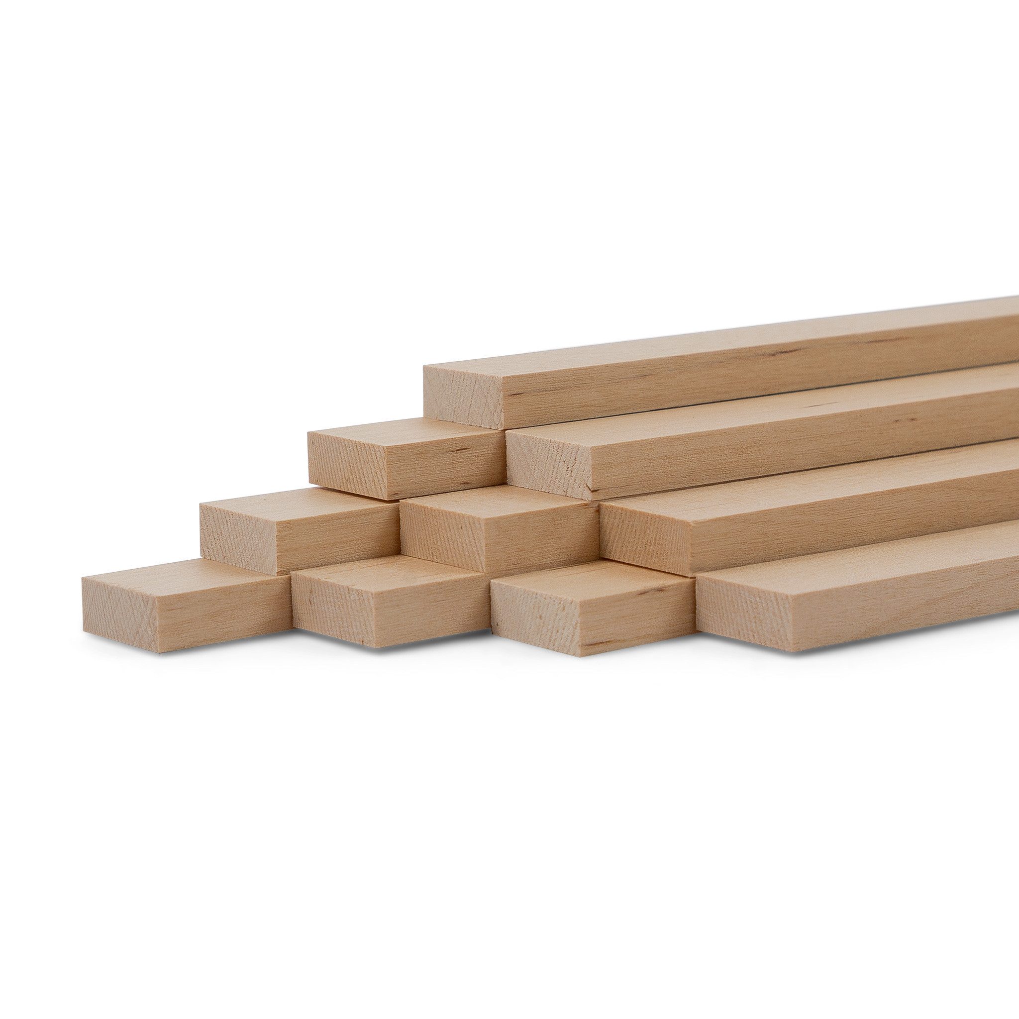 Woodsellers Kantholz 10er-Set Holzleisten - Birke gehobelt - 8 x 20 x 50 0mm, (10 Packung 10-tlg), Woodsellers - 10er-Set Holzleiste - Birke gehobelt - 8x20x500 mm