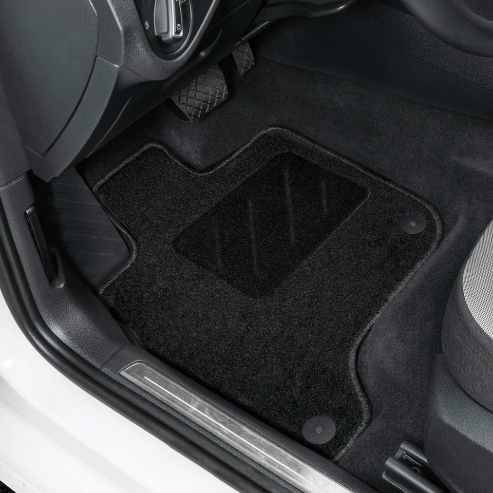 WALSER Passform-Fußmatten Standard (4 St), für Renault Clio III  01/2005-12/2014, Clio III Grandtour 11/2007-Heute