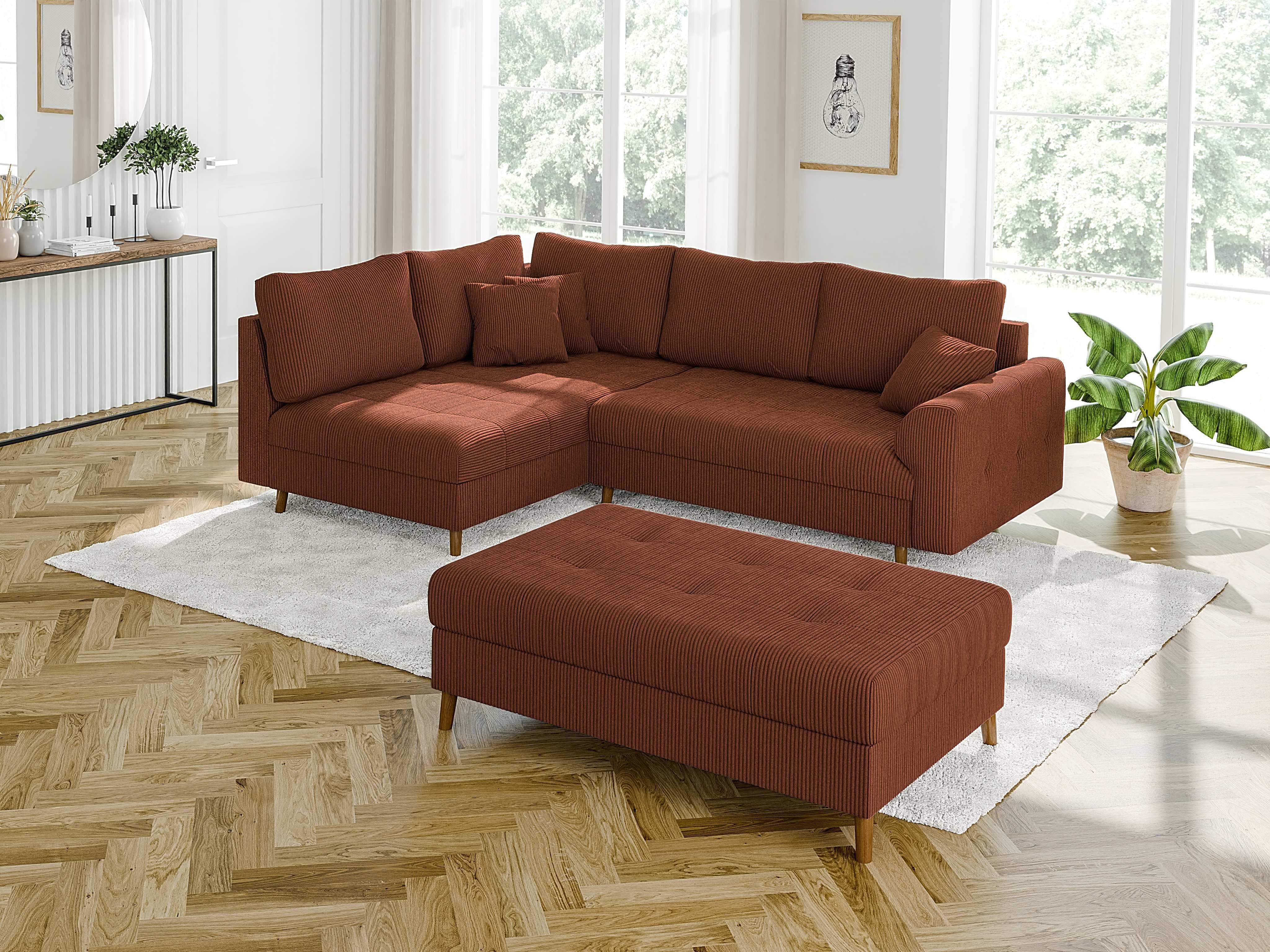 S-Style Möbel Ecksofa und Hocker Zara günstig online kaufen