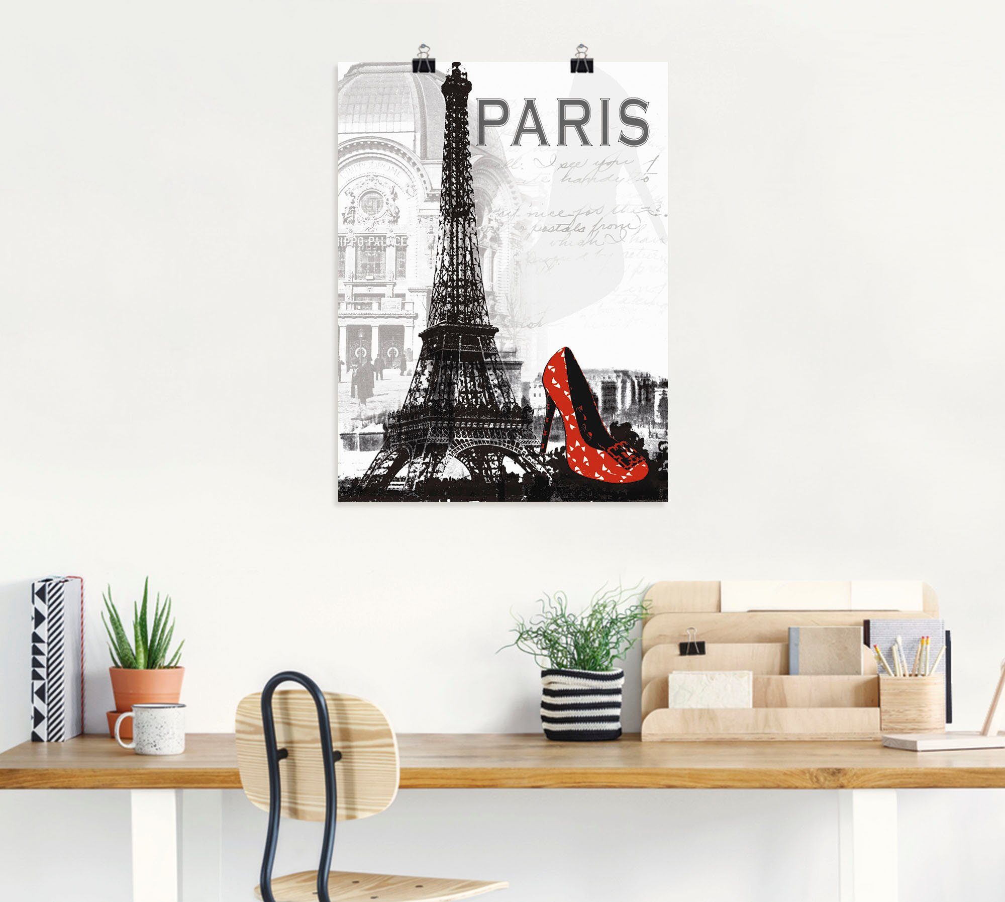 Artland Wandbild Paris - Größen Chic, (1 St), versch. in Poster oder Gebäude Leinwandbild, Alubild, als Wandaufkleber