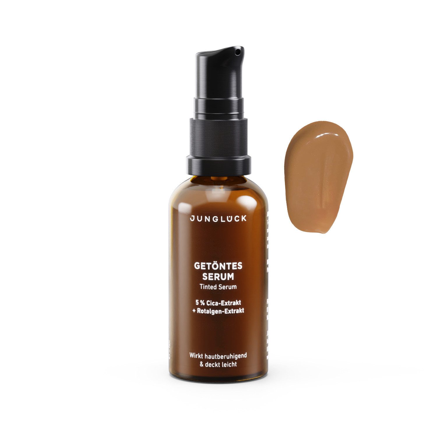 JUNGLÜCK Getönte Gesichtscreme Getöntes Serum, 1-tlg., Wirkt beruhigend und verschmilzt mit der Haut – leicht deckend
