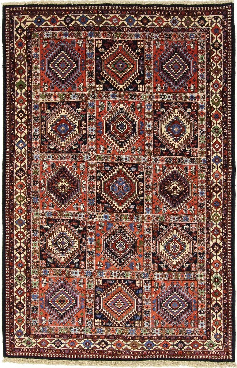 Orientteppich Yalameh 159x244 Handgeknüpfter Orientteppich / Perserteppich, Nain Trading, rechteckig, Höhe: 12 mm