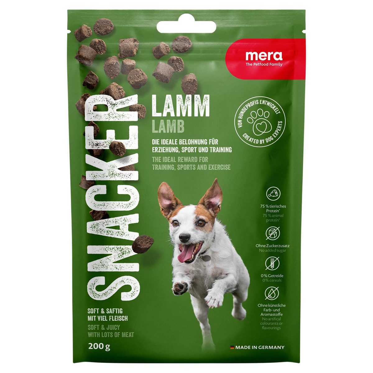 Mera Dog Snacker Lamm 200 g, Snack für: Hund