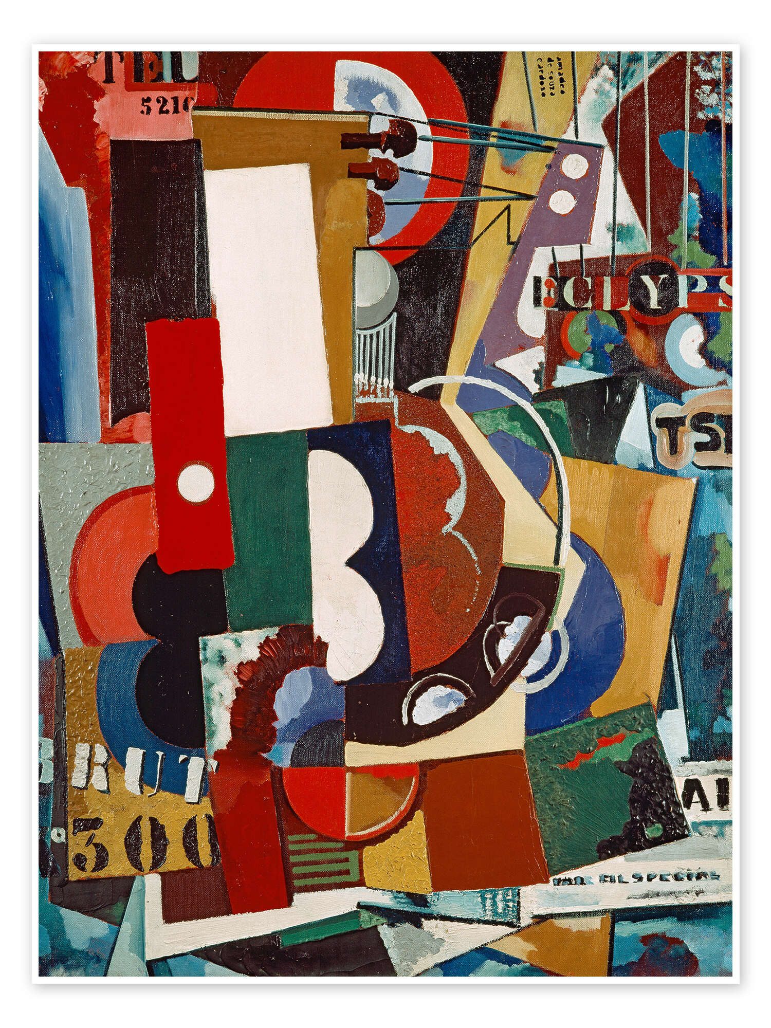 Posterlounge Wandbild Unbekannter Titel (BRUT 300 TSF), Amadeo de Souza-Cardoso, erhältlich als Poster, Leinwandbild, Wandsticker oder Acrylglasbild