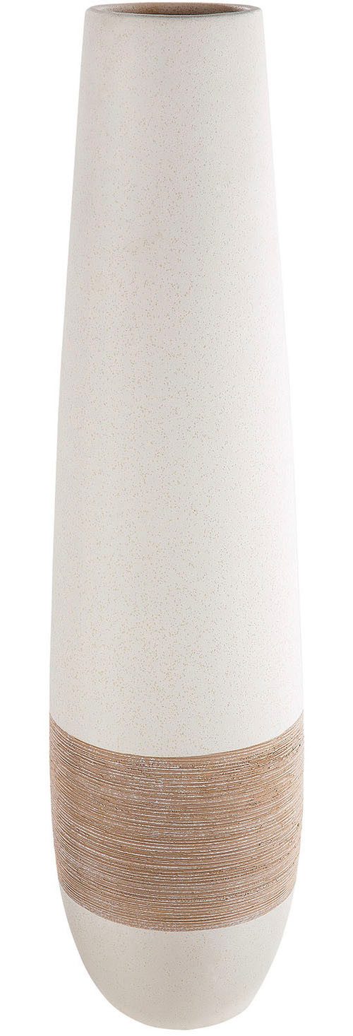 GILDE Bodenvase Vase Olbia creme H. 66 cm (1 St) günstig online kaufen